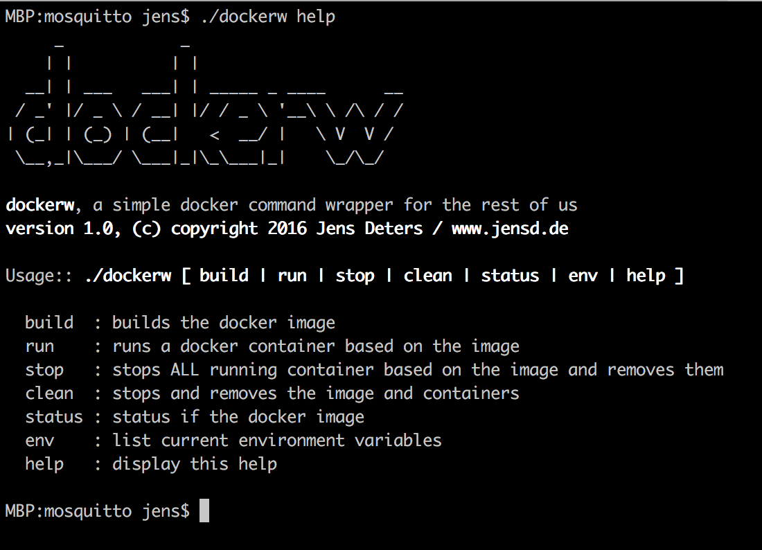 dockerw – A simple Docker command wrapper for the rest of us